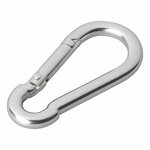 Mosqueton de metal 6x60mm x10 pieces