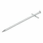 Pasador de roca de 17 cm de metal con pasador transversal soldado