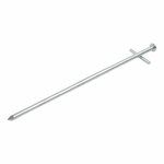 Pasador de roca de 23 cm de metal con pasador transversal soldado