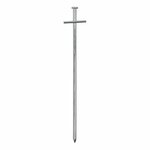 Pasador de roca de 23 cm de metal con pasador transversal soldado