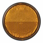 Reflector naranja 60mm con perno 5mm