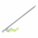 Piqueta de roca de 30 cm de acero galvanizado con gancho en P de alta resistencia