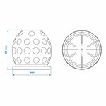 Tapa de enganche de remolque Pelota de golf roja