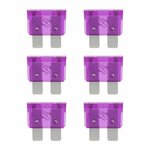Fusibles de cuchilla violeta estandar de 3 A  6 unidades