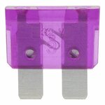 Fusibles de cuchilla violeta estandar de 3 A  6 unidades