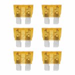 Fusibles de cuchilla marron claro estandar de 5 A  6 piezas