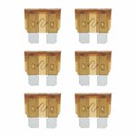 Fusibles de cuchilla marron estandar de 7 5 A  6 piezas