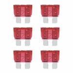 Fusibles de cuchilla roja estandar de 10 A  6 piezas