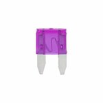Fusibles de cuchilla mini 3A morados  6 piezas