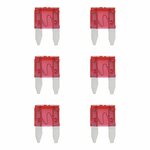 Fusibles de cuchilla rojos mini 10A  6 piezas