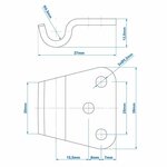 Contraparte para cerradura de tension SPP Z-11