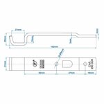 Contraparte para cerradura de tension SPP Z-05A