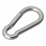 Mosqueton de acero inoxidable 6x60mm x10 pieces