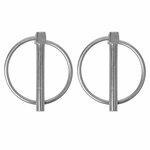 Pasador de chaveta de 6 mm con anilla  2 piezas