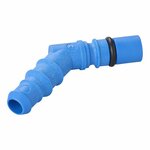 Conector de manguera con junta torica para mangueras de 10 12 mm azul