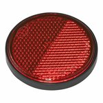 Reflector rojo 58mm autoadhesivo con placa base 2 piezas