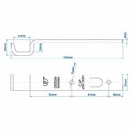 Contraparte para cerradura de tension SPP Z-05