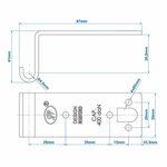 Contraparte para cerradura de tension SPP Z-07