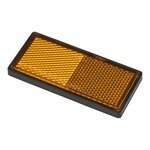Reflector naranja 85x39mm autoadhesivo con placa base 2 uds.