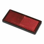 Reflector rojo 85x39mm autoadhesivo con placa base 2 uds.