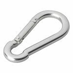 Mosqueton metal 6x60mm 2 piezas