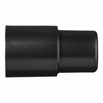 Pieza de transicion de tuberia de drenaje de diametro 28 mm a diametro 26 mm PE negro