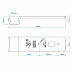 Contraparte para cerradura de tension SPP Z-01A