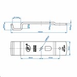 Contraparte para cerradura de tension SPP Z-02A