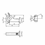 Contraparte para cerradura de tension SPP Z-16A