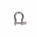 Grillete de arpa corto de 5 mm  acero inoxidable A4 AISI 316  1.000 daN