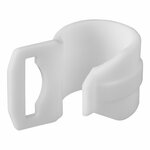 Clip para tienda de campana de 20-25 mm con ranura  color blanco  4 unidades.