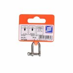 Grillete D corto de 4 mm  acero inoxidable A4 AISI 316  750 daN
