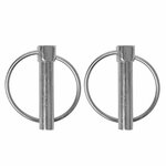 Pasador de chaveta de 10 mm con anilla  2 piezas