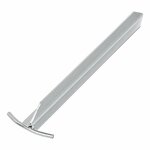 Piqueta de tienda de 30 cm de acero galvanizado con perfil en T