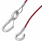Cable de seguridad de 1 m con gancho