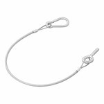 Cable de porton trasero 42 cm - 1x M8 y mosqueton