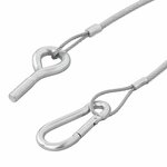 Cable de porton trasero 42 cm - 1x M8 y mosqueton