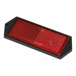 Reflector rojo 104x40mm montaje con tornillos 2 piezas