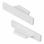 Tope de puerta blanco para caravana camper