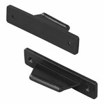 Tope de puerta negro para caravana camper