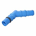 Conector de manguera con junta torica para mangueras de 10 12 mm azul