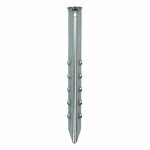 Estaca de tienda de 30 cm de metal acanalado