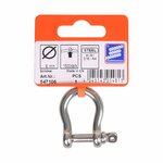 Cierre de arpa corto de 6 mm  acero inoxidable A4 AISI 316  1.500 daN