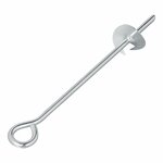 Percha para zapatos de 39 cm de acero galvanizado con ojo