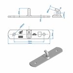Contraparte para cerradura de tension SPP Z-03