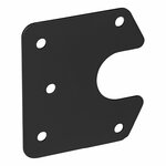 Soporte metalico para regleta de enchufes de 9 4 x 8 7 cm