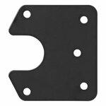 Soporte metalico para regleta de enchufes de 9 4 x 8 7 cm
