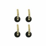 Tapa de tienda de 19 mm con gancho redondo  4 piezas