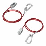 Cable de seguridad de 1 m con horquilla