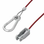 Cable de seguridad de 1 m con horquilla
